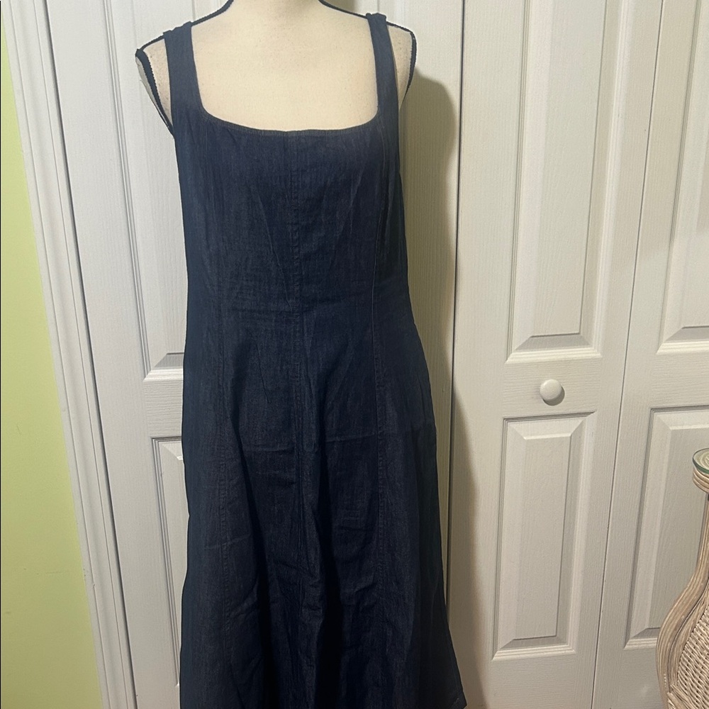 J. Crew Denim Midi Dress